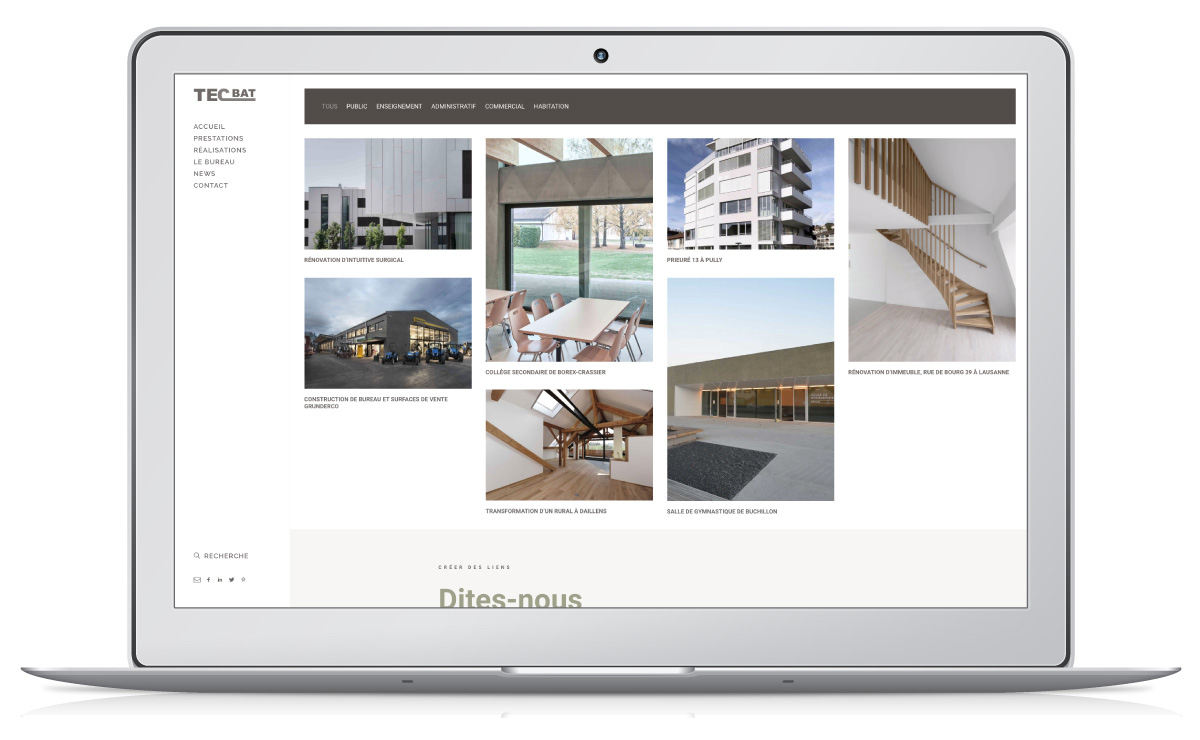 Création site internet architecte