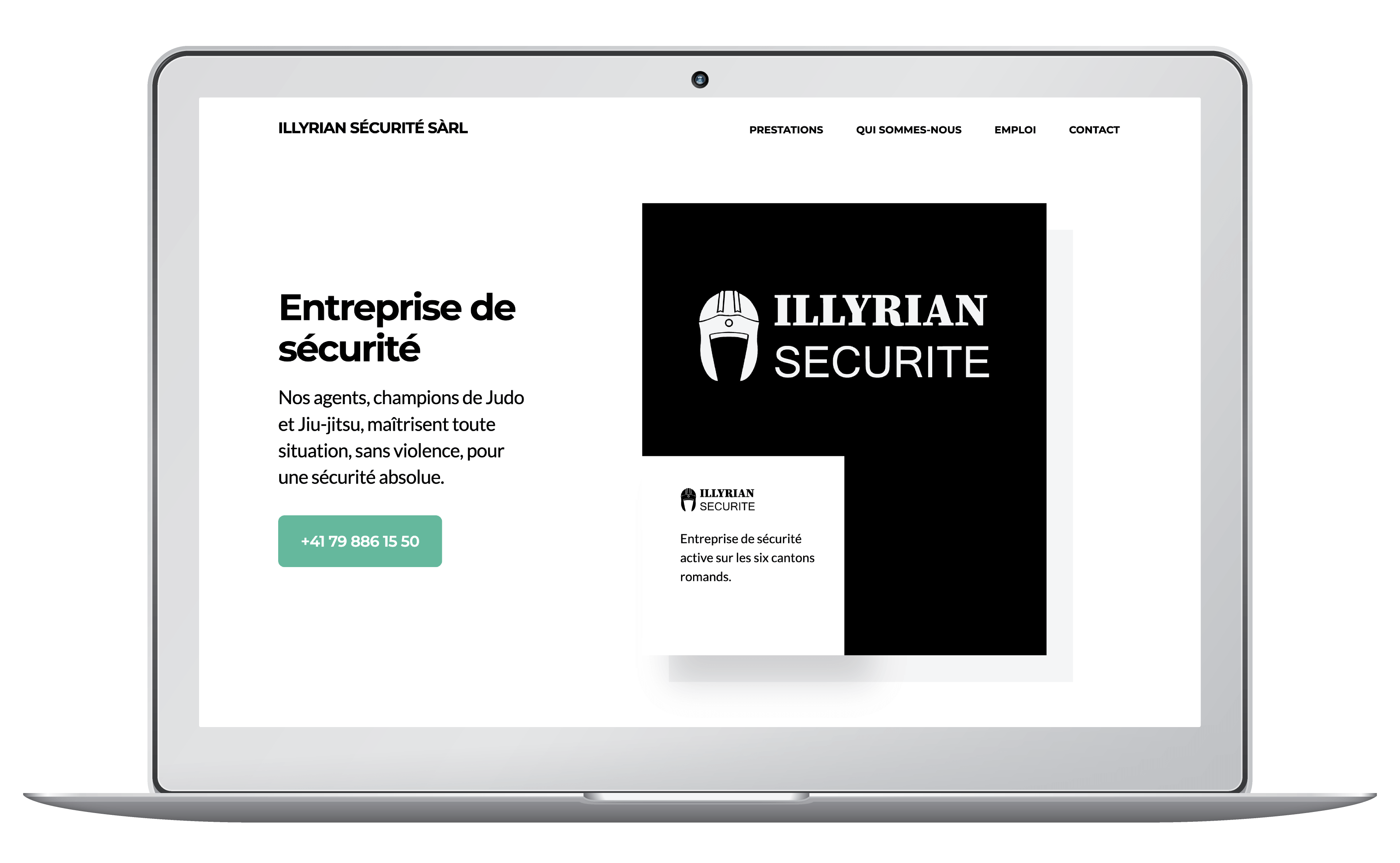 Création du site d'une entreprise de sécurité